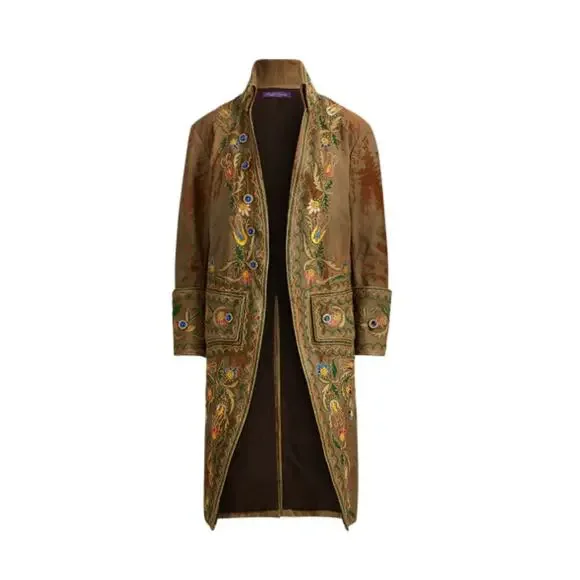 Ralph Lauren Collection Embroidered Military Coat Runway Embellished Formal $9K - Picture 6 of 9